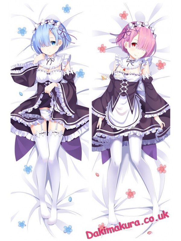 Ram and Rem - Re Zero Anime body dakimakura japenese love pillow cover