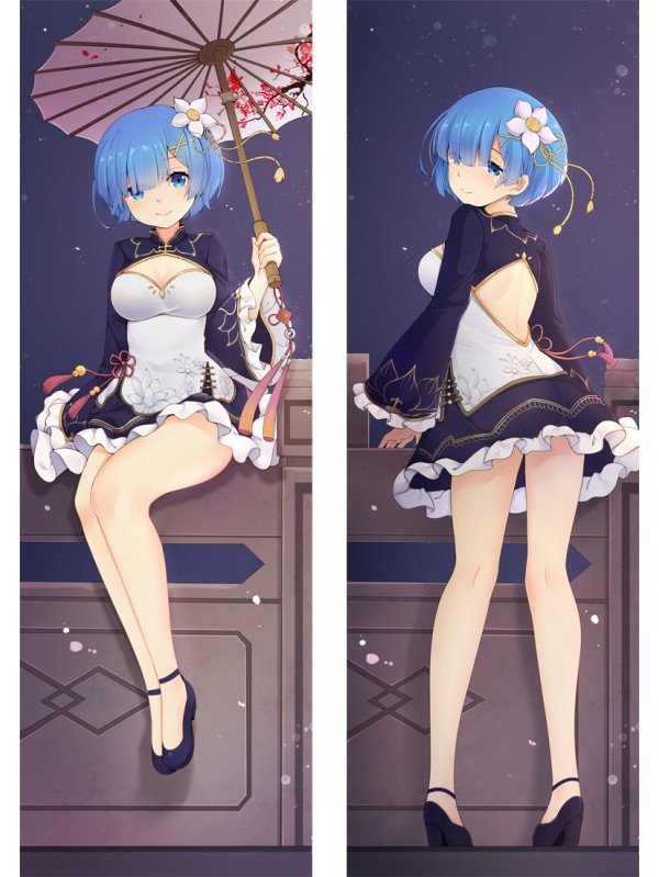 Re:Zero Starting Life In Another World Rem Cheongsam Hugs Body Waifu Japanese Anime Pillow Case Cover