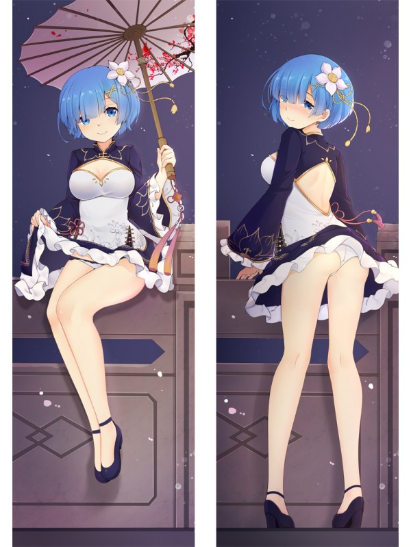 Re:Zero Starting Life In Another World Rem Cheongsam Hugs Body Waifu Japanese Anime Pillow Case Cover