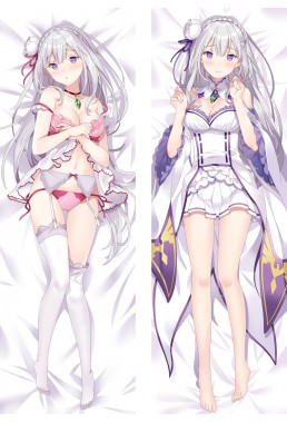 ReZero ? Starting Life in Another World Emilia Anime Dakimakura Japanese Hugging Body Pillow Case Cover