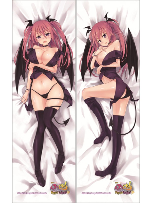 Nuki Doki Revolution Angel and Devil Squeezing Battle Devil Dakimakura 3d pillow japanese anime pillowcase