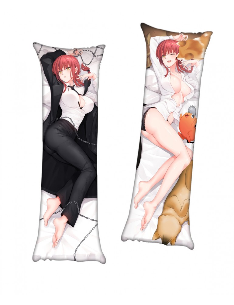 Makima Chainsaw Man Anime Waifu Dakimakura Body Pillow sold Cover Case - 2 Way Tricot