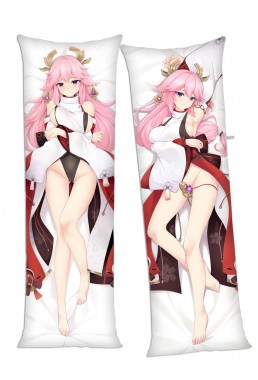 Genshin Impact Yae Miko Anime Body Pillow Case japanese love pillows for sale