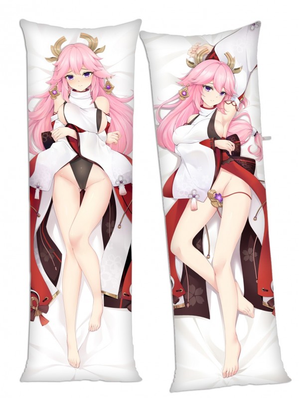 Genshin Impact Yae Miko Anime Body Pillow Case japanese love pillows for sale