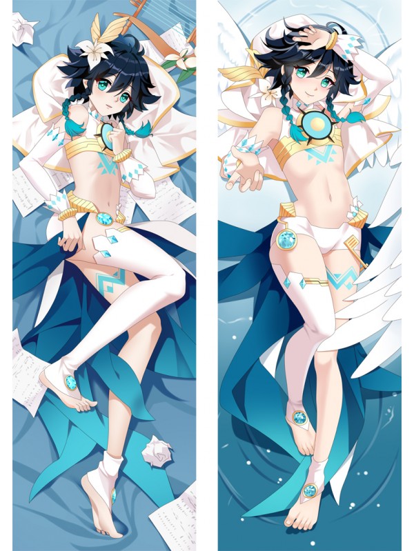 Genshin Impact Venti Anime Dakimakura Japanese Love Body Pillow Cover