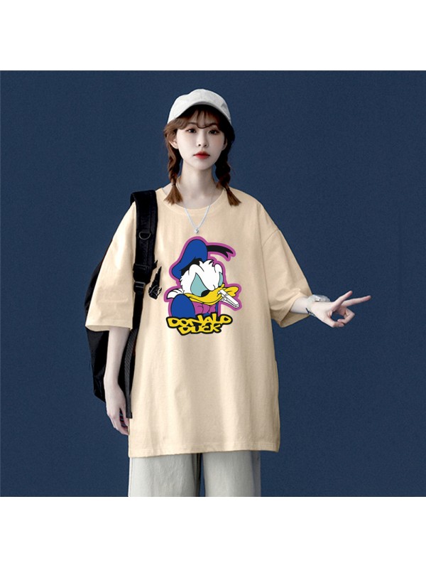 Donald Duck 6 Unisex Mens/Womens Short Sleeve T-shirts Fashion Printed Tops Cosplay Costume