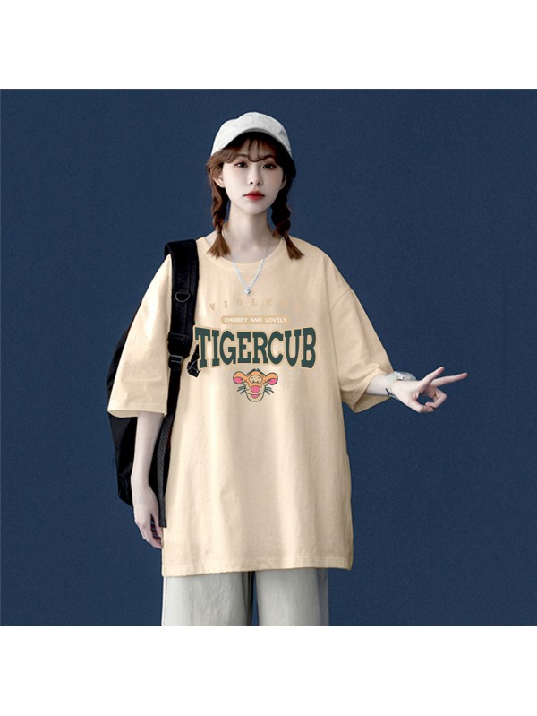 TIGERCUB 5 Unisex Mens/Womens Short Sleeve T-shirts Fashion Printed Tops Cosplay Costume