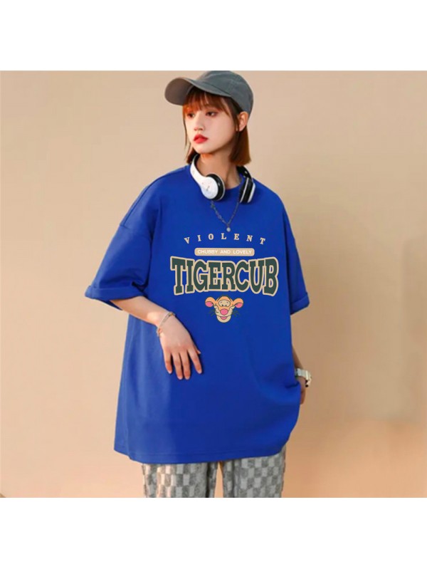 TIGERCUB 6 Unisex Mens/Womens Short Sleeve T-shirts Fashion Printed Tops Cosplay Costume