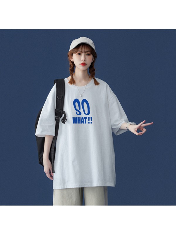 SO WHAT 1 Unisex Mens/Womens Short Sleeve T-shirts Fashion Printed Tops Cosplay Costume