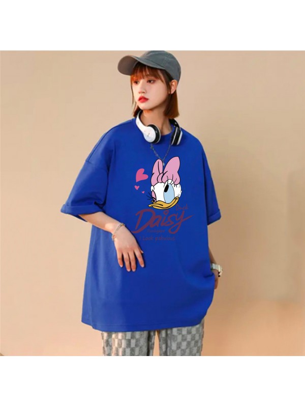 Daisy Blue Unisex Mens/Womens Short Sleeve T-shirts Fashion Printed Tops Cosplay Costume