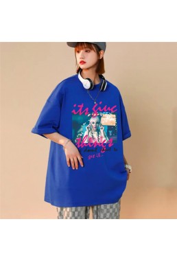 Fashion Girls 5 Unisex Mens/Womens Short Sleeve T-shirts Fashion Printed Tops Cosplay Costume