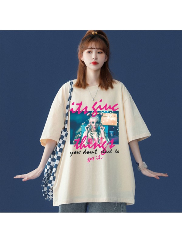 Fashion Girls 7 Unisex Mens/Womens Short Sleeve T-shirts Fashion Printed Tops Cosplay Costume