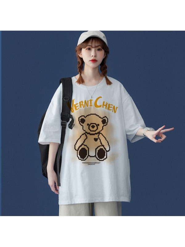 Smokey Bear 1 Unisex Mens/Womens Short Sleeve T-shirts Fashion Printed Tops Cosplay Costume