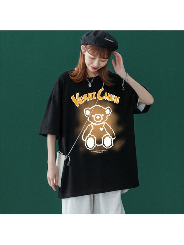 Smokey Bear 3 Unisex Mens/Womens Short Sleeve T-shirts Fashion Printed Tops Cosplay Costume