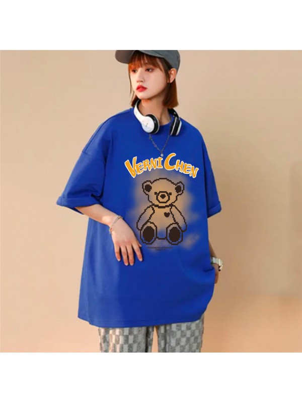 Smokey Bear 5 Unisex Mens/Womens Short Sleeve T-shirts Fashion Printed Tops Cosplay Costume