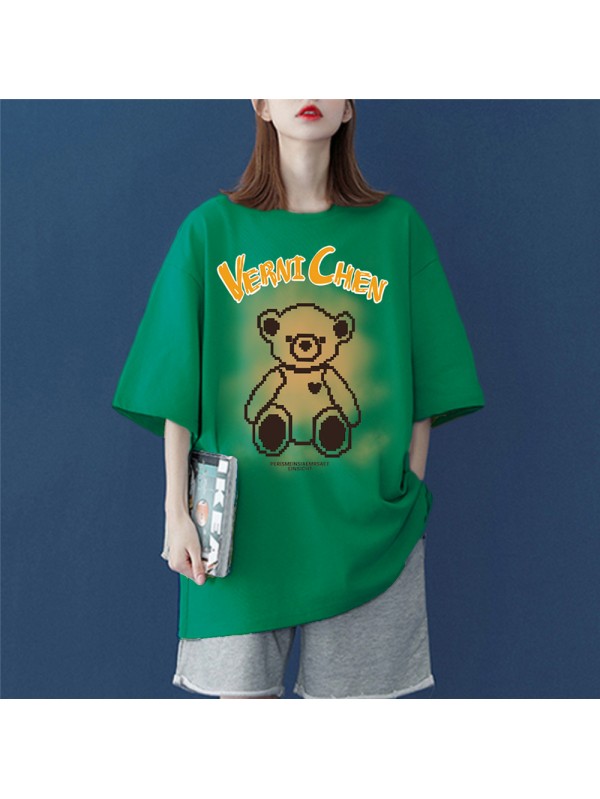 Smokey Bear 6 Unisex Mens/Womens Short Sleeve T-shirts Fashion Printed Tops Cosplay Costume