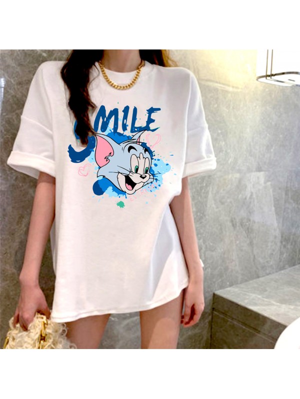 Smile Jerry 1 Unisex Mens/Womens Short Sleeve T-shirts Fashion Printed Tops Cosplay Costume