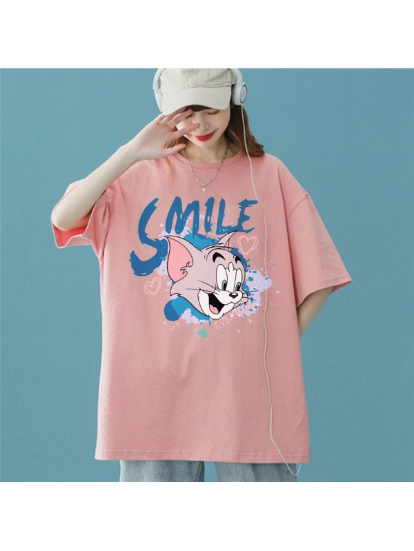 Smile Jerry 2 Unisex Mens/Womens Short Sleeve T-shirts Fashion Printed Tops Cosplay Costume