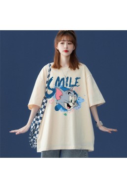 Smile Jerry 6 Unisex Mens/Womens Short Sleeve T-shirts Fashion Printed Tops Cosplay Costume