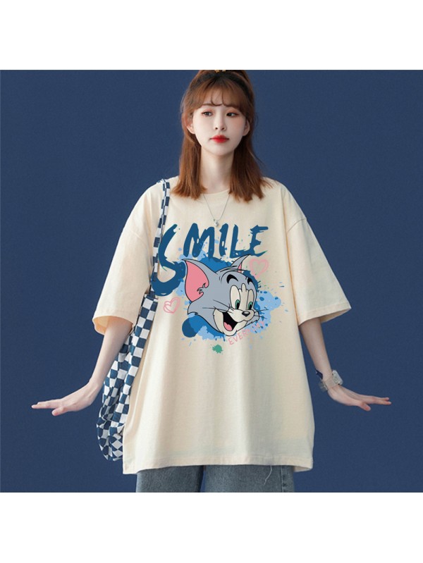 Smile Jerry 6 Unisex Mens/Womens Short Sleeve T-shirts Fashion Printed Tops Cosplay Costume