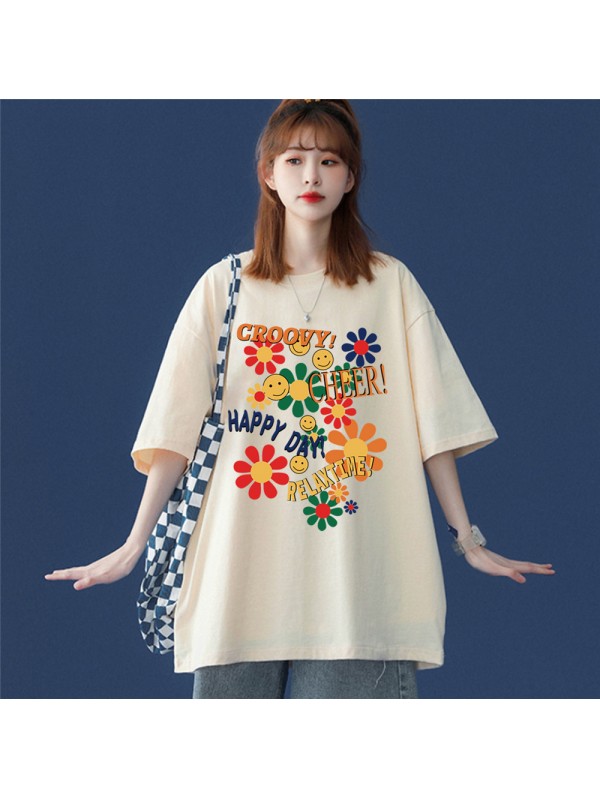 Sunflowers 7 Unisex Mens/Womens Short Sleeve T-shirts Fashion Printed Tops Cosplay Costume