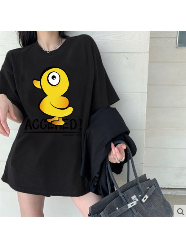 Rubber Duck 2 Unisex Mens/Womens Short Sleeve T-shirts Fashion Printed Tops Cosplay Costume