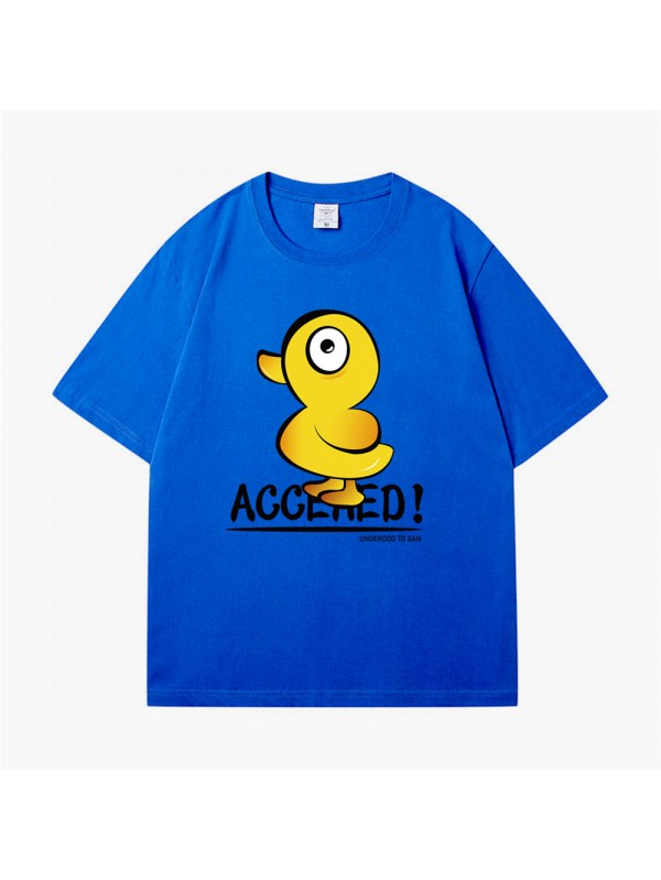 Rubber Duck 4 Unisex Mens/Womens Short Sleeve T-shirts Fashion Printed Tops Cosplay Costume