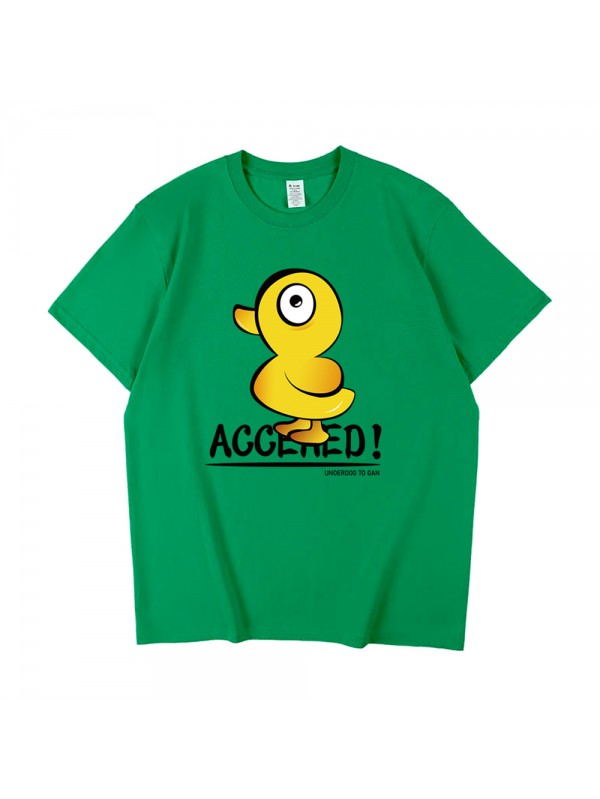 Rubber Duck 5 Unisex Mens/Womens Short Sleeve T-shirts Fashion Printed Tops Cosplay Costume