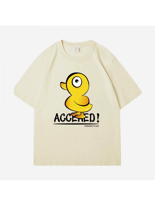 Rubber Duck 6 Unisex Mens/Womens Short Sleeve T-shirts Fashion Printed Tops Cosplay Costume