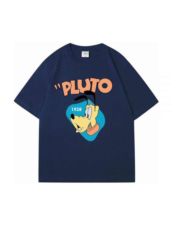 Pluto blue Unisex Mens/Womens Short Sleeve T-shirts Fashion Printed Tops Cosplay Costume