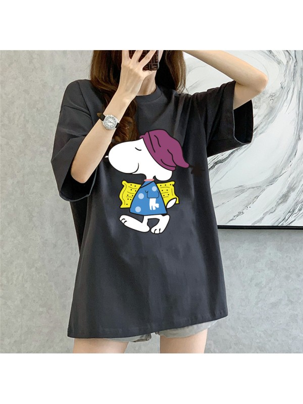 Scooby Doo grey Unisex Mens/Womens Short Sleeve T-shirts Fashion Printed Tops Cosplay Costume