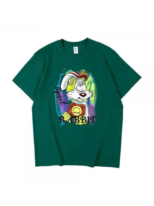 Graffiti Rabbit 6 Unisex Mens/Womens Short Sleeve T-shirts Fashion Printed Tops Cosplay Costume